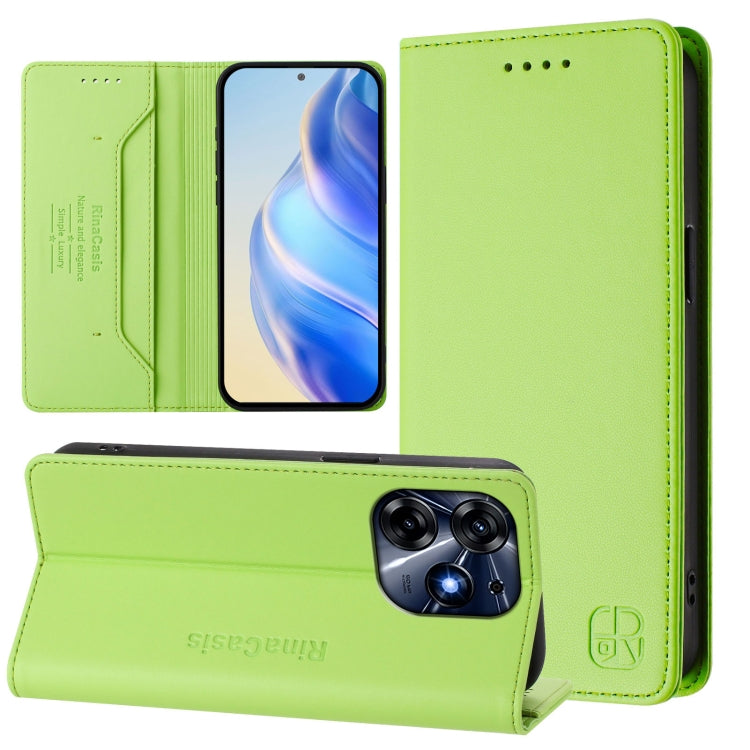 RC01 Dual-Folded Magnetic Suction RFID Leather Phone Case, For Tecno Pova 5, For Tecno Camon 20 Premier 5G, For Tecno Camon 20 Pro 5G, For Tecno Camon 20 4G / 20 Pro 4G, For Tecno Pop 7/ 7 Pro / Spark GO 2023, For Tecno Spark 10 5G                     ...