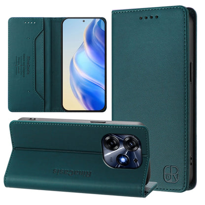 RC01 Dual-Folded Magnetic Suction RFID Leather Phone Case, For Tecno Pova 5, For Tecno Camon 20 Premier 5G, For Tecno Camon 20 Pro 5G, For Tecno Camon 20 4G / 20 Pro 4G, For Tecno Pop 7/ 7 Pro / Spark GO 2023, For Tecno Spark 10 5G                     ...