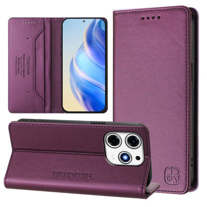 RC01 Dual-Folded Magnetic Suction RFID Leather Phone Case, For Tecno Pop 6C / itel A18, For Tecno Spark 10 Pro Magic, For Tecno Camon 30 Premier 5G, For Tecno Pova 6 Neo, For Tecno Pova 6 4G, For Tecno Pova 6 5G / 6 Pro 5G, For Tecno Camon 30 Pro 5G   ...