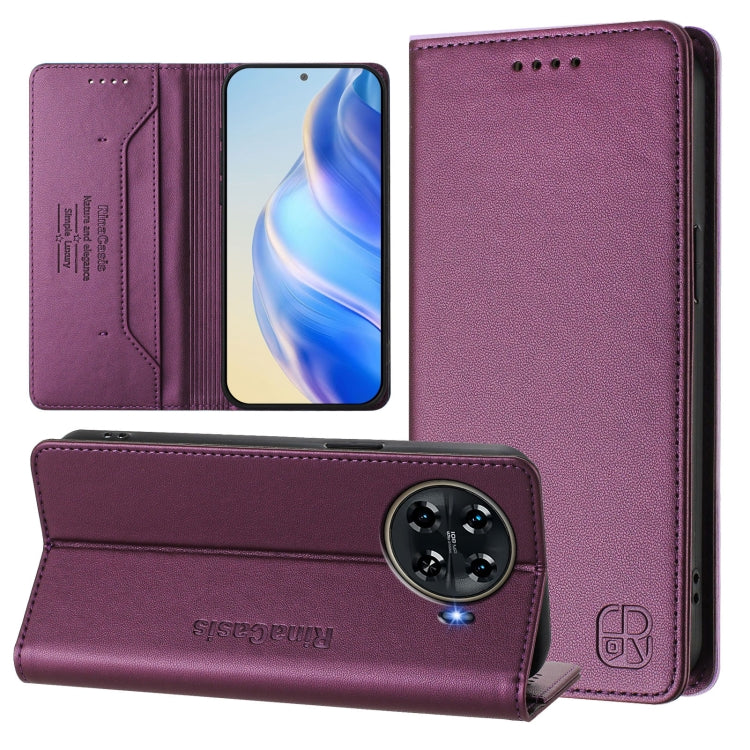 RC01 Dual-Folded Magnetic Suction RFID Leather Phone Case, For Tecno Pop 6C / itel A18, For Tecno Spark 10 Pro Magic, For Tecno Camon 30 Premier 5G, For Tecno Pova 6 Neo, For Tecno Pova 6 4G, For Tecno Pova 6 5G / 6 Pro 5G, For Tecno Camon 30 Pro 5G   ...