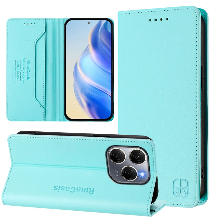 RC01 Dual-Folded Magnetic Suction RFID Leather Phone Case, For Tecno Pova 5, For Tecno Camon 20 Premier 5G, For Tecno Camon 20 Pro 5G, For Tecno Camon 20 4G / 20 Pro 4G, For Tecno Pop 7/ 7 Pro / Spark GO 2023, For Tecno Spark 10 5G                     ...