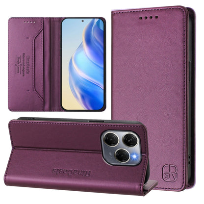 RC01 Dual-Folded Magnetic Suction RFID Leather Phone Case, For Tecno Pova 5, For Tecno Camon 20 Premier 5G, For Tecno Camon 20 Pro 5G, For Tecno Camon 20 4G / 20 Pro 4G, For Tecno Pop 7/ 7 Pro / Spark GO 2023, For Tecno Spark 10 5G                     ...