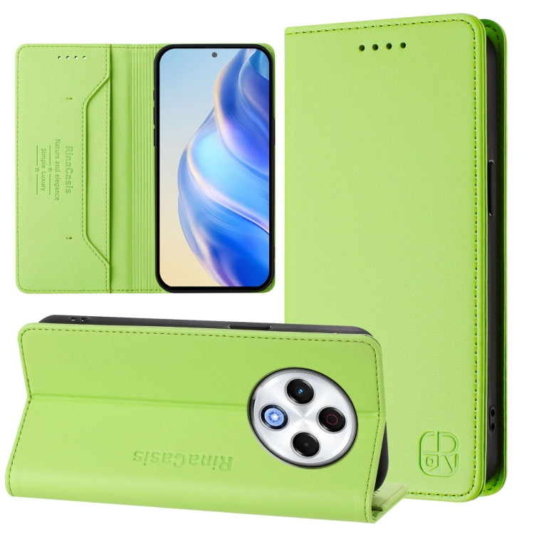 RC01 Dual-Folded Magnetic Suction RFID Leather Phone Case, For Tecno Camon 50 Pro 4G, For Tecno Camon 50 4G, For Tenco Spark Slim 5G, For Tecno Camon 40 Pro 4G, For Tecno Camon 40 4G, For Tecno Spark GO 1 / 2025 / Pop 9, For Tecno Camon 30S / 30S Pro 5...