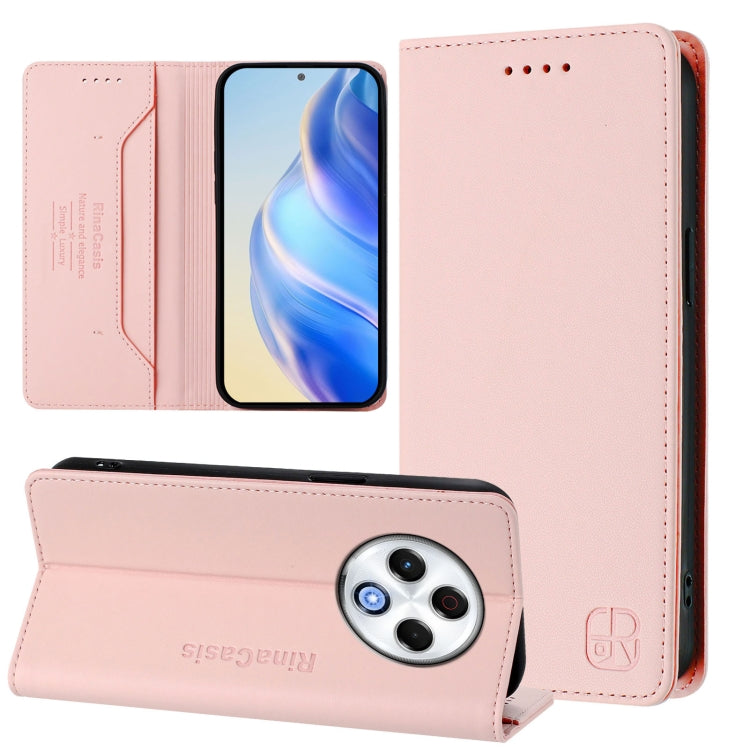 RC01 Dual-Folded Magnetic Suction RFID Leather Phone Case, For Tecno Camon 50 Pro 4G, For Tecno Camon 50 4G, For Tenco Spark Slim 5G, For Tecno Camon 40 Pro 4G, For Tecno Camon 40 4G, For Tecno Spark GO 1 / 2025 / Pop 9, For Tecno Camon 30S / 30S Pro 5...