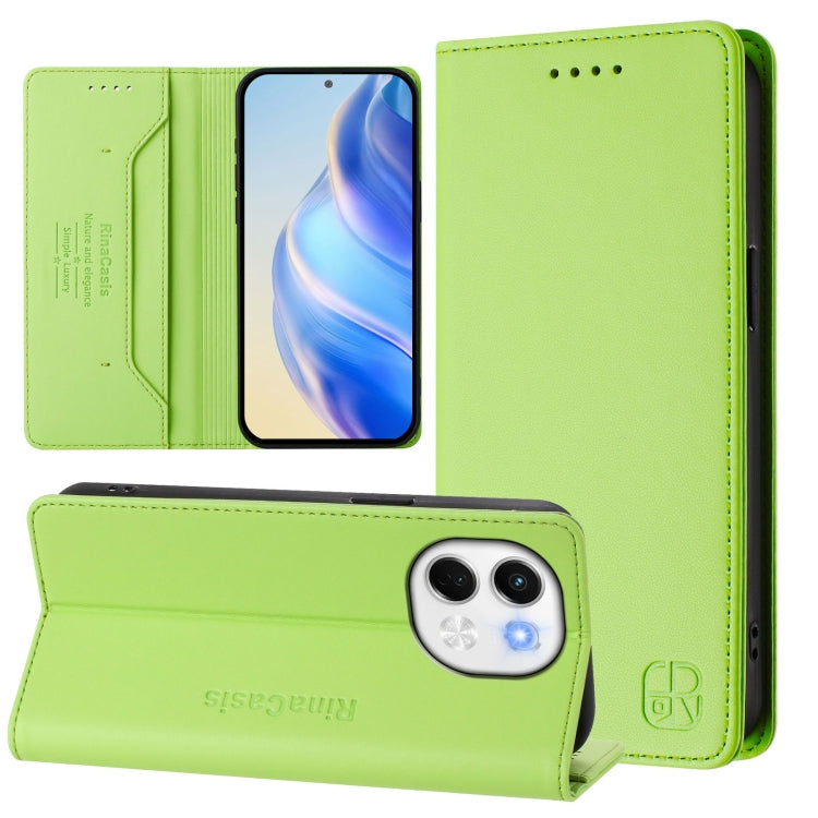 RC01 Dual-Folded Magnetic Suction RFID Leather Phone Case, For Tecno Camon 50 Pro 4G, For Tecno Camon 50 4G, For Tenco Spark Slim 5G, For Tecno Camon 40 Pro 4G, For Tecno Camon 40 4G, For Tecno Spark GO 1 / 2025 / Pop 9, For Tecno Camon 30S / 30S Pro 5...