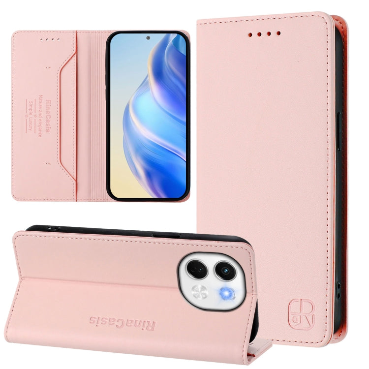 RC01 Dual-Folded Magnetic Suction RFID Leather Phone Case, For Tecno Camon 50 Pro 4G, For Tecno Camon 50 4G, For Tenco Spark Slim 5G, For Tecno Camon 40 Pro 4G, For Tecno Camon 40 4G, For Tecno Spark GO 1 / 2025 / Pop 9, For Tecno Camon 30S / 30S Pro 5...