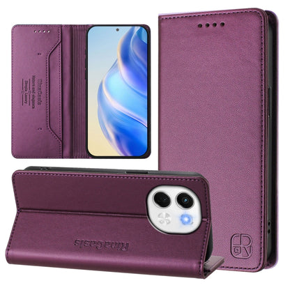 RC01 Dual-Folded Magnetic Suction RFID Leather Phone Case, For Tecno Camon 50 Pro 4G, For Tecno Camon 50 4G, For Tenco Spark Slim 5G, For Tecno Camon 40 Pro 4G, For Tecno Camon 40 4G, For Tecno Spark GO 1 / 2025 / Pop 9, For Tecno Camon 30S / 30S Pro 5...