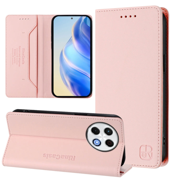 RC01 Dual-Folded Magnetic Suction RFID Leather Phone Case, For Tecno Camon 50 Pro 4G, For Tecno Camon 50 4G, For Tenco Spark Slim 5G, For Tecno Camon 40 Pro 4G, For Tecno Camon 40 4G, For Tecno Spark GO 1 / 2025 / Pop 9, For Tecno Camon 30S / 30S Pro 5...
