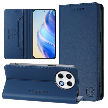 RC01 Dual-Folded Magnetic Suction RFID Leather Phone Case, For Tecno Camon 50 Pro 4G, For Tecno Camon 50 4G, For Tenco Spark Slim 5G, For Tecno Camon 40 Pro 4G, For Tecno Camon 40 4G, For Tecno Spark GO 1 / 2025 / Pop 9, For Tecno Camon 30S / 30S Pro 5...