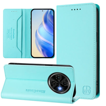 RC01 Dual-Folded Magnetic Suction RFID Leather Phone Case, For Tecno Camon 50 Pro 4G, For Tecno Camon 50 4G, For Tenco Spark Slim 5G, For Tecno Camon 40 Pro 4G, For Tecno Camon 40 4G, For Tecno Spark GO 1 / 2025 / Pop 9, For Tecno Camon 30S / 30S Pro 5...