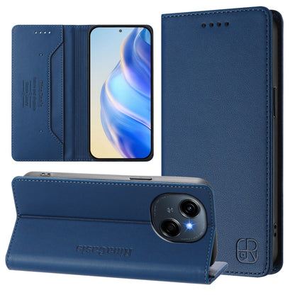 RC01 Dual-Folded Magnetic Suction RFID Leather Phone Case, For Tecno Camon 50 Pro 4G, For Tecno Camon 50 4G, For Tenco Spark Slim 5G, For Tecno Camon 40 Pro 4G, For Tecno Camon 40 4G, For Tecno Spark GO 1 / 2025 / Pop 9, For Tecno Camon 30S / 30S Pro 5...
