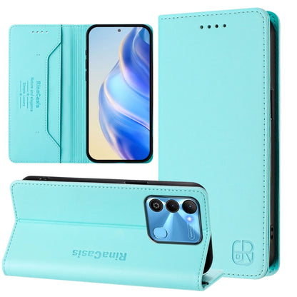 RC01 Dual-Folded Magnetic Suction RFID Leather Phone Case, For Tecno Pova Neo 2, For Tecno Spark GO 2022 / 8C / 9, For Tecno Spark 9T / 9 Pro, For Tecno Pova 3, For Tecno Pop 5, For Tecno Spark 7P, For Tecno Spark 7 / 7T, For Tecno Camon 15 / 15 Air