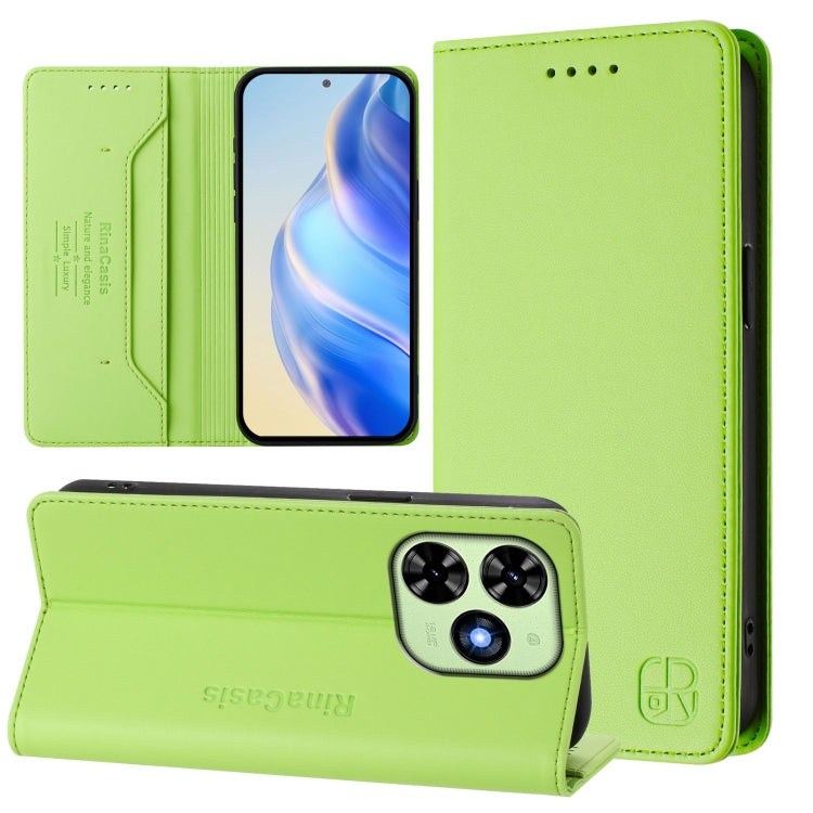 RC01 Dual-Folded Magnetic Suction RFID Leather Phone Case, For Tecno Pop 6C / itel A18, For Tecno Spark 10 Pro Magic, For Tecno Camon 30 Premier 5G, For Tecno Pova 6 Neo, For Tecno Pova 6 4G, For Tecno Pova 6 5G / 6 Pro 5G, For Tecno Camon 30 Pro 5G   ...