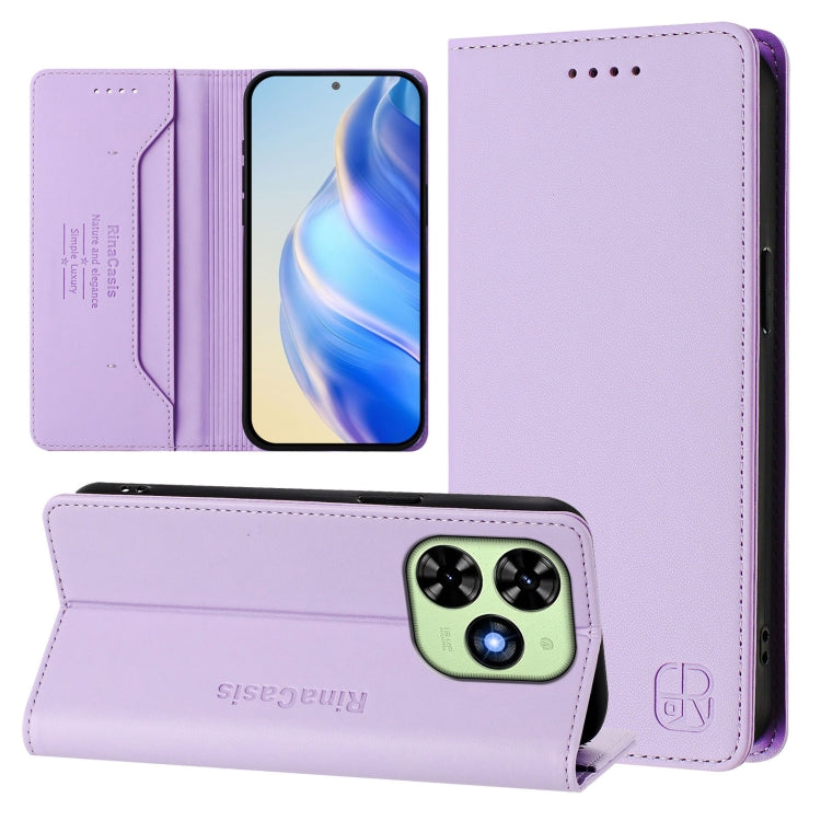 RC01 Dual-Folded Magnetic Suction RFID Leather Phone Case, For Tecno Pop 6C / itel A18, For Tecno Spark 10 Pro Magic, For Tecno Camon 30 Premier 5G, For Tecno Pova 6 Neo, For Tecno Pova 6 4G, For Tecno Pova 6 5G / 6 Pro 5G, For Tecno Camon 30 Pro 5G   ...