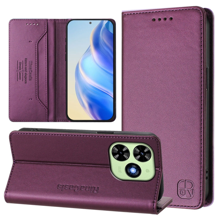 RC01 Dual-Folded Magnetic Suction RFID Leather Phone Case, For Tecno Pop 6C / itel A18, For Tecno Spark 10 Pro Magic, For Tecno Camon 30 Premier 5G, For Tecno Pova 6 Neo, For Tecno Pova 6 4G, For Tecno Pova 6 5G / 6 Pro 5G, For Tecno Camon 30 Pro 5G   ...
