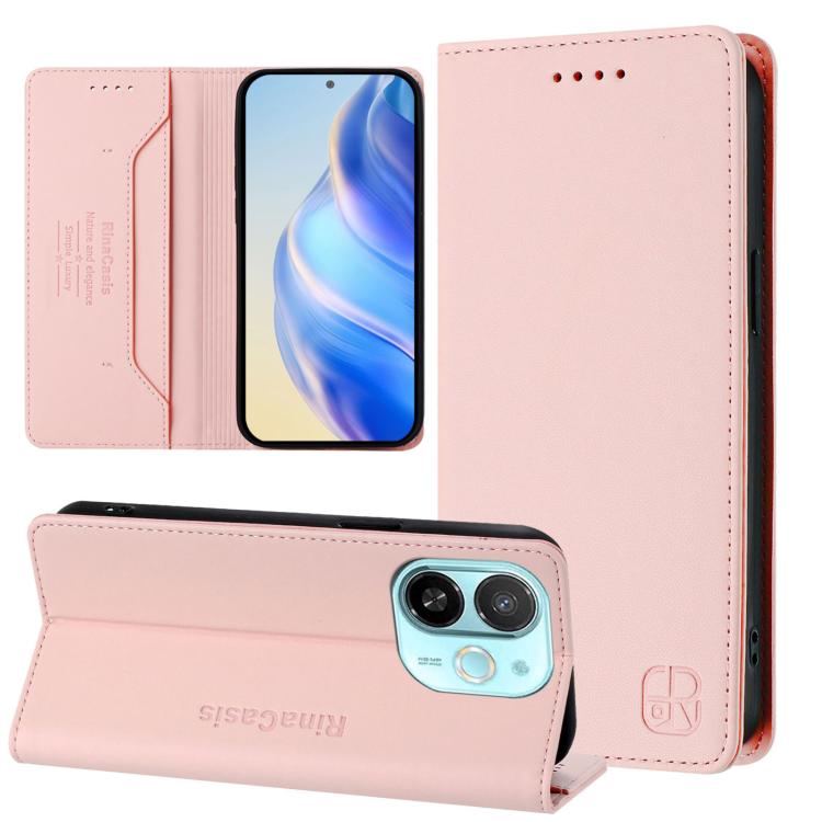 RC01 Dual-Folded Magnetic Suction RFID Leather Phone Case, For Tecno Camon 50 Pro 4G, For Tecno Camon 50 4G, For Tenco Spark Slim 5G, For Tecno Camon 40 Pro 4G, For Tecno Camon 40 4G, For Tecno Spark GO 1 / 2025 / Pop 9, For Tecno Camon 30S / 30S Pro 5...