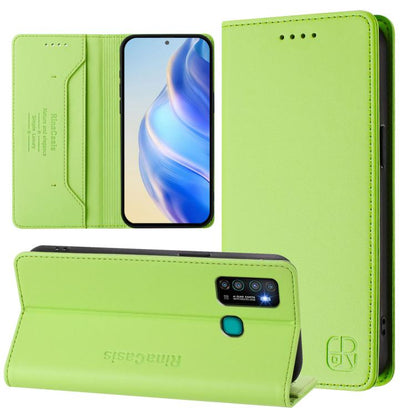 RC01 Dual-Folded Magnetic Suction RFID Leather Phone Case, For Tecno Pova Neo 2, For Tecno Spark GO 2022 / 8C / 9, For Tecno Spark 9T / 9 Pro, For Tecno Pova 3, For Tecno Pop 5, For Tecno Spark 7P, For Tecno Spark 7 / 7T, For Tecno Camon 15 / 15 Air
