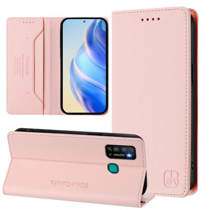 RC01 Dual-Folded Magnetic Suction RFID Leather Phone Case, For Tecno Pova Neo 2, For Tecno Spark GO 2022 / 8C / 9, For Tecno Spark 9T / 9 Pro, For Tecno Pova 3, For Tecno Pop 5, For Tecno Spark 7P, For Tecno Spark 7 / 7T, For Tecno Camon 15 / 15 Air