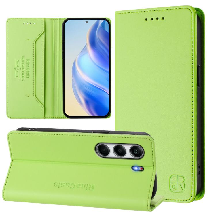 RC01 Dual-Folded Magnetic Suction RFID Leather Phone Case, For Tecno Camon 50 Pro 4G, For Tecno Camon 50 4G, For Tenco Spark Slim 5G, For Tecno Camon 40 Pro 4G, For Tecno Camon 40 4G, For Tecno Spark GO 1 / 2025 / Pop 9, For Tecno Camon 30S / 30S Pro 5...