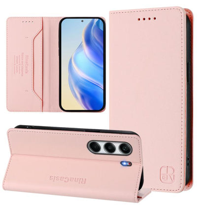 RC01 Dual-Folded Magnetic Suction RFID Leather Phone Case, For Tecno Camon 50 Pro 4G, For Tecno Camon 50 4G, For Tenco Spark Slim 5G, For Tecno Camon 40 Pro 4G, For Tecno Camon 40 4G, For Tecno Spark GO 1 / 2025 / Pop 9, For Tecno Camon 30S / 30S Pro 5...