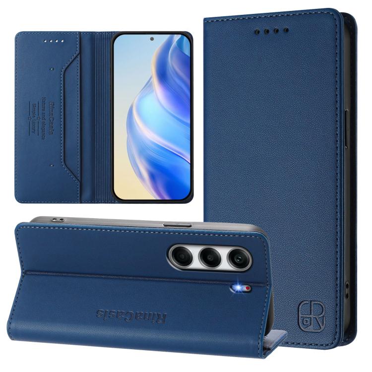 RC01 Dual-Folded Magnetic Suction RFID Leather Phone Case, For Tecno Camon 50 Pro 4G, For Tecno Camon 50 4G, For Tenco Spark Slim 5G, For Tecno Camon 40 Pro 4G, For Tecno Camon 40 4G, For Tecno Spark GO 1 / 2025 / Pop 9, For Tecno Camon 30S / 30S Pro 5...