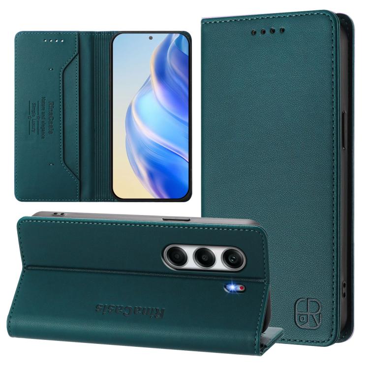 RC01 Dual-Folded Magnetic Suction RFID Leather Phone Case, For Tecno Camon 50 Pro 4G, For Tecno Camon 50 4G, For Tenco Spark Slim 5G, For Tecno Camon 40 Pro 4G, For Tecno Camon 40 4G, For Tecno Spark GO 1 / 2025 / Pop 9, For Tecno Camon 30S / 30S Pro 5...