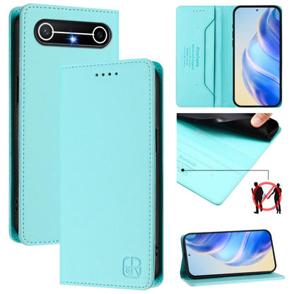 RC01 Dual-Folded Magnetic Suction RFID Leather Phone Case, For Tecno Camon 50 Pro 4G, For Tecno Camon 50 4G, For Tenco Spark Slim 5G, For Tecno Camon 40 Pro 4G, For Tecno Camon 40 4G, For Tecno Spark GO 1 / 2025 / Pop 9, For Tecno Camon 30S / 30S Pro 5...