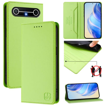 RC01 Dual-Folded Magnetic Suction RFID Leather Phone Case, For Tecno Camon 50 Pro 4G, For Tecno Camon 50 4G, For Tenco Spark Slim 5G, For Tecno Camon 40 Pro 4G, For Tecno Camon 40 4G, For Tecno Spark GO 1 / 2025 / Pop 9, For Tecno Camon 30S / 30S Pro 5...