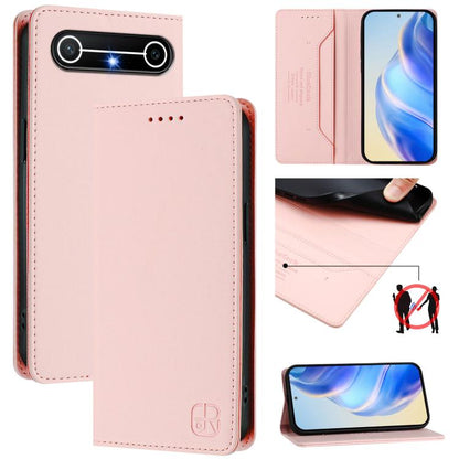 RC01 Dual-Folded Magnetic Suction RFID Leather Phone Case, For Tecno Camon 50 Pro 4G, For Tecno Camon 50 4G, For Tenco Spark Slim 5G, For Tecno Camon 40 Pro 4G, For Tecno Camon 40 4G, For Tecno Spark GO 1 / 2025 / Pop 9, For Tecno Camon 30S / 30S Pro 5...