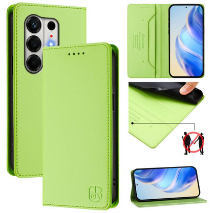 RC01 Dual-Folded Magnetic Suction RFID Leather Phone Case, For Tecno Camon 50 Pro 4G, For Tecno Camon 50 4G, For Tenco Spark Slim 5G, For Tecno Camon 40 Pro 4G, For Tecno Camon 40 4G, For Tecno Spark GO 1 / 2025 / Pop 9, For Tecno Camon 30S / 30S Pro 5...