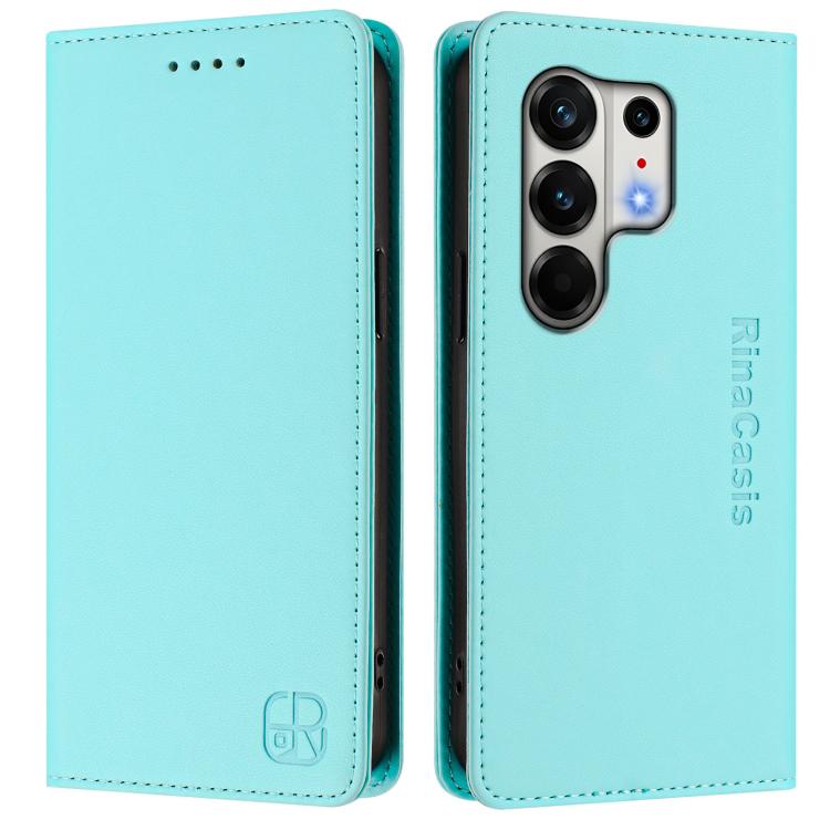 RC01 Dual-Folded Magnetic Suction RFID Leather Phone Case, For Tecno Camon 50 Pro 4G, For Tecno Camon 50 4G, For Tenco Spark Slim 5G, For Tecno Camon 40 Pro 4G, For Tecno Camon 40 4G, For Tecno Spark GO 1 / 2025 / Pop 9, For Tecno Camon 30S / 30S Pro 5...