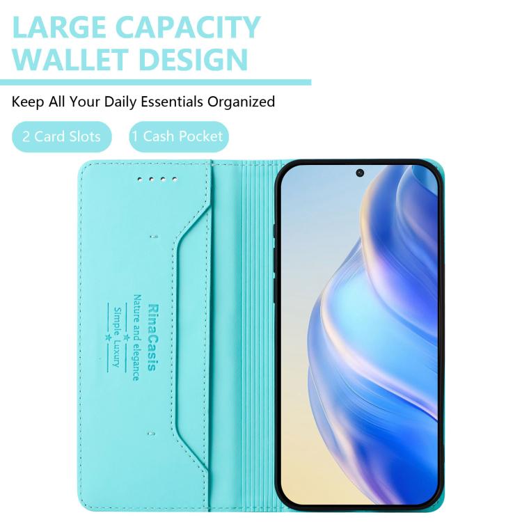 RC01 Dual-Folded Magnetic Suction RFID Leather Phone Case, For Tecno Camon 50 Pro 4G, For Tecno Camon 50 4G, For Tenco Spark Slim 5G, For Tecno Camon 40 Pro 4G, For Tecno Camon 40 4G, For Tecno Spark GO 1 / 2025 / Pop 9, For Tecno Camon 30S / 30S Pro 5...