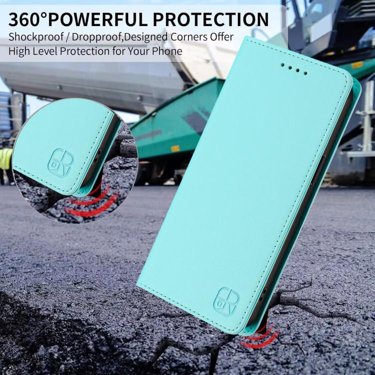 RC01 Dual-Folded Magnetic Suction RFID Leather Phone Case, For Tecno Camon 50 Pro 4G, For Tecno Camon 50 4G, For Tenco Spark Slim 5G, For Tecno Camon 40 Pro 4G, For Tecno Camon 40 4G, For Tecno Spark GO 1 / 2025 / Pop 9, For Tecno Camon 30S / 30S Pro 5...