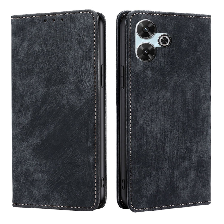 RFID Anti-theft Brush Magnetic Leather Phone Case, For Redmi A7 Pro 171mm / Poco C85x 5G, For Redmi Turbo 5 Max 5G / Poco X8 Pro Max 5G, For Redmi Turbo 5 5G / Poco X8 Pro 5G, For Redmi K90 Pro Max 5G / Poco F8 Ultra                                    ...