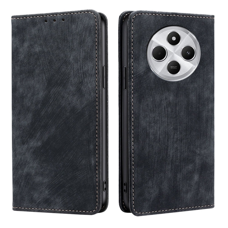 RFID Anti-theft Brush Magnetic Leather Phone Case, For Redmi A7 Pro 171mm / Poco C85x 5G, For Redmi Turbo 5 Max 5G / Poco X8 Pro Max 5G, For Redmi Turbo 5 5G / Poco X8 Pro 5G, For Redmi K90 Pro Max 5G / Poco F8 Ultra                                    ...