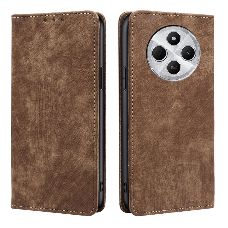 RFID Anti-theft Brush Magnetic Leather Phone Case, For Redmi A7 Pro 171mm / Poco C85x 5G, For Redmi Turbo 5 Max 5G / Poco X8 Pro Max 5G, For Redmi Turbo 5 5G / Poco X8 Pro 5G, For Redmi K90 Pro Max 5G / Poco F8 Ultra                                    ...