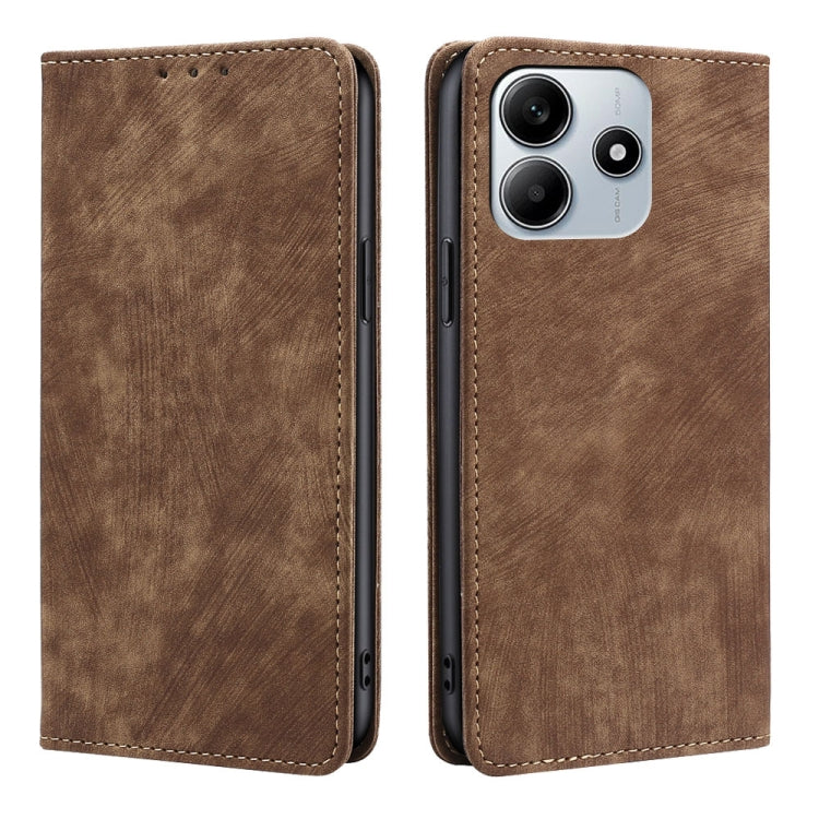 RFID Anti-theft Brush Magnetic Leather Phone Case, For Redmi A7 Pro 171mm / Poco C85x 5G, For Redmi Turbo 5 Max 5G / Poco X8 Pro Max 5G, For Redmi Turbo 5 5G / Poco X8 Pro 5G, For Redmi K90 Pro Max 5G / Poco F8 Ultra                                    ...