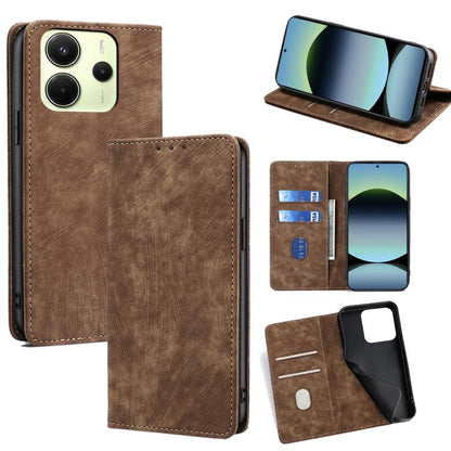 RFID Anti-theft Brush Magnetic Leather Phone Case, For Redmi A7 Pro 171mm / Poco C85x 5G, For Redmi Turbo 5 Max 5G / Poco X8 Pro Max 5G, For Redmi Turbo 5 5G / Poco X8 Pro 5G, For Redmi K90 Pro Max 5G / Poco F8 Ultra                                    ...