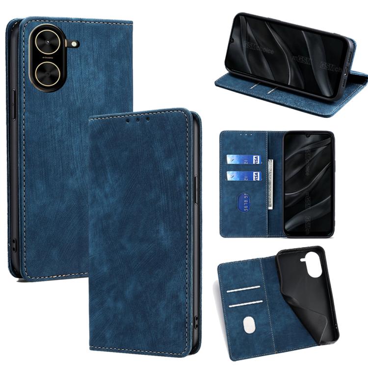 RFID Anti-theft Brush Magnetic Leather Phone Case, For Redmi A7 Pro 171mm / Poco C85x 5G, For Redmi Turbo 5 Max 5G / Poco X8 Pro Max 5G, For Redmi Turbo 5 5G / Poco X8 Pro 5G, For Redmi K90 Pro Max 5G / Poco F8 Ultra                                    ...