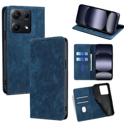 RFID Anti-theft Brush Magnetic Leather Phone Case, For Redmi A7 Pro 171mm / Poco C85x 5G, For Redmi Turbo 5 Max 5G / Poco X8 Pro Max 5G, For Redmi Turbo 5 5G / Poco X8 Pro 5G, For Redmi K90 Pro Max 5G / Poco F8 Ultra                                    ...