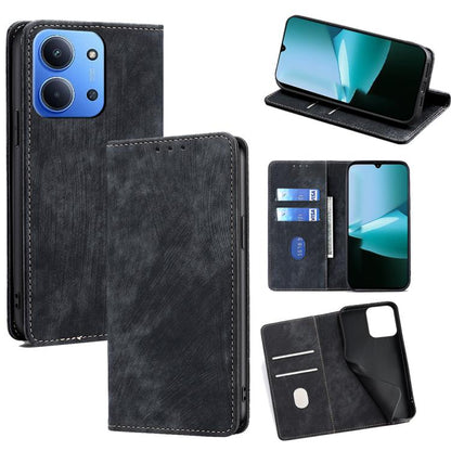 RFID Anti-theft Brush Magnetic Leather Phone Case, For Redmi A7 Pro 171mm / Poco C85x 5G, For Redmi Turbo 5 Max 5G / Poco X8 Pro Max 5G, For Redmi Turbo 5 5G / Poco X8 Pro 5G, For Redmi K90 Pro Max 5G / Poco F8 Ultra                                    ...
