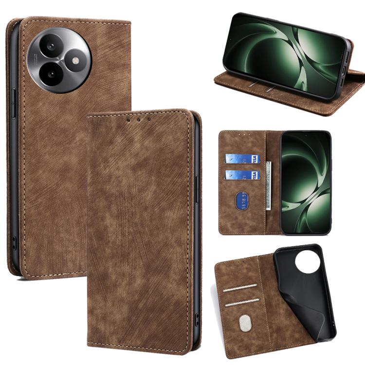 RFID Anti-theft Brush Magnetic Leather Phone Case, For Redmi A7 Pro 171mm / Poco C85x 5G, For Redmi Turbo 5 Max 5G / Poco X8 Pro Max 5G, For Redmi Turbo 5 5G / Poco X8 Pro 5G, For Redmi K90 Pro Max 5G / Poco F8 Ultra                                    ...