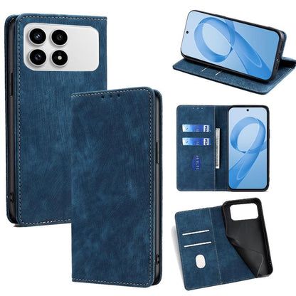 RFID Anti-theft Brush Magnetic Leather Phone Case, For Redmi A7 Pro 171mm / Poco C85x 5G, For Redmi Turbo 5 Max 5G / Poco X8 Pro Max 5G, For Redmi Turbo 5 5G / Poco X8 Pro 5G, For Redmi K90 Pro Max 5G / Poco F8 Ultra                                    ...