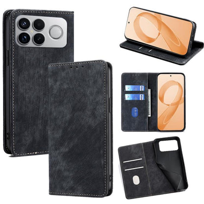 RFID Anti-theft Brush Magnetic Leather Phone Case, For Redmi A7 Pro 171mm / Poco C85x 5G, For Redmi Turbo 5 Max 5G / Poco X8 Pro Max 5G, For Redmi Turbo 5 5G / Poco X8 Pro 5G, For Redmi K90 Pro Max 5G / Poco F8 Ultra                                    ...