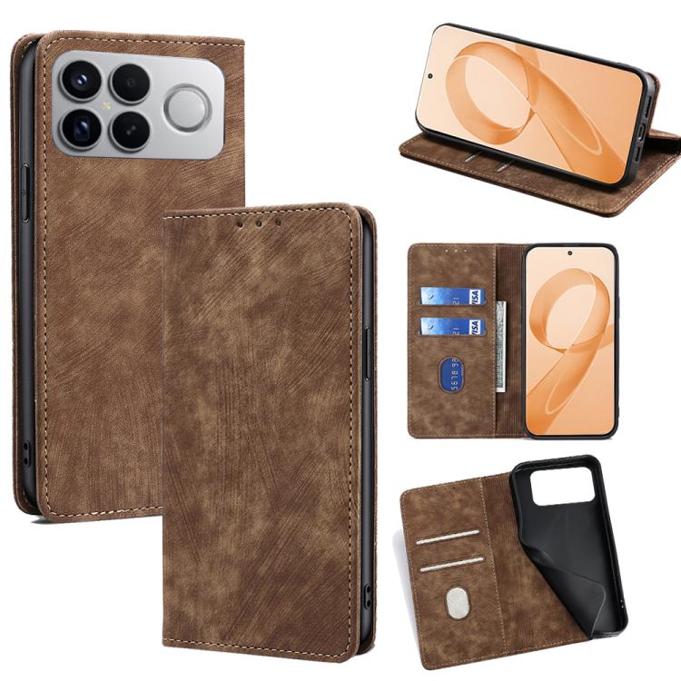 RFID Anti-theft Brush Magnetic Leather Phone Case, For Redmi A7 Pro 171mm / Poco C85x 5G, For Redmi Turbo 5 Max 5G / Poco X8 Pro Max 5G, For Redmi Turbo 5 5G / Poco X8 Pro 5G, For Redmi K90 Pro Max 5G / Poco F8 Ultra                                    ...