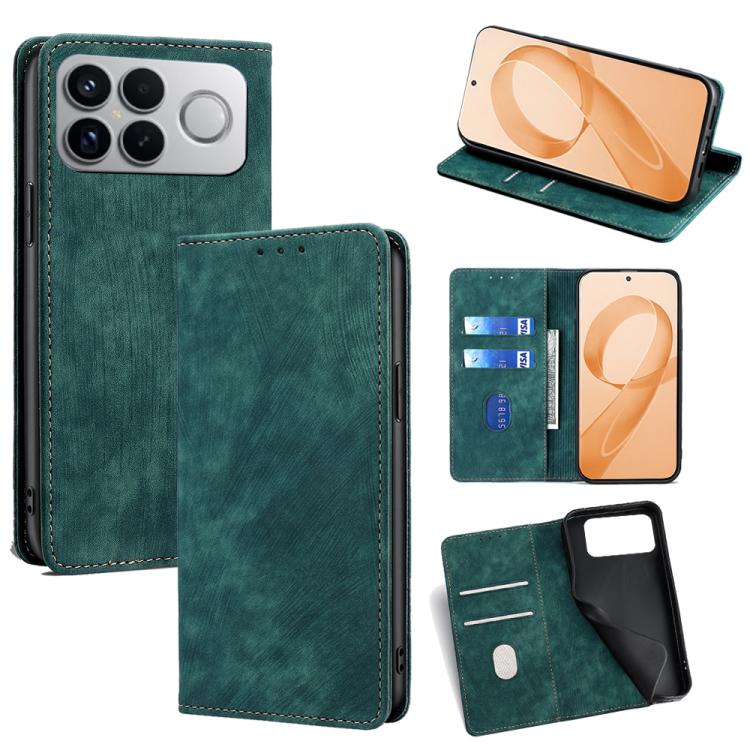 RFID Anti-theft Brush Magnetic Leather Phone Case, For Redmi A7 Pro 171mm / Poco C85x 5G, For Redmi Turbo 5 Max 5G / Poco X8 Pro Max 5G, For Redmi Turbo 5 5G / Poco X8 Pro 5G, For Redmi K90 Pro Max 5G / Poco F8 Ultra                                    ...