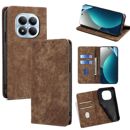 RFID Anti-theft Brush Magnetic Leather Phone Case, For Redmi A7 Pro 171mm / Poco C85x 5G, For Redmi Turbo 5 Max 5G / Poco X8 Pro Max 5G, For Redmi Turbo 5 5G / Poco X8 Pro 5G, For Redmi K90 Pro Max 5G / Poco F8 Ultra                                    ...