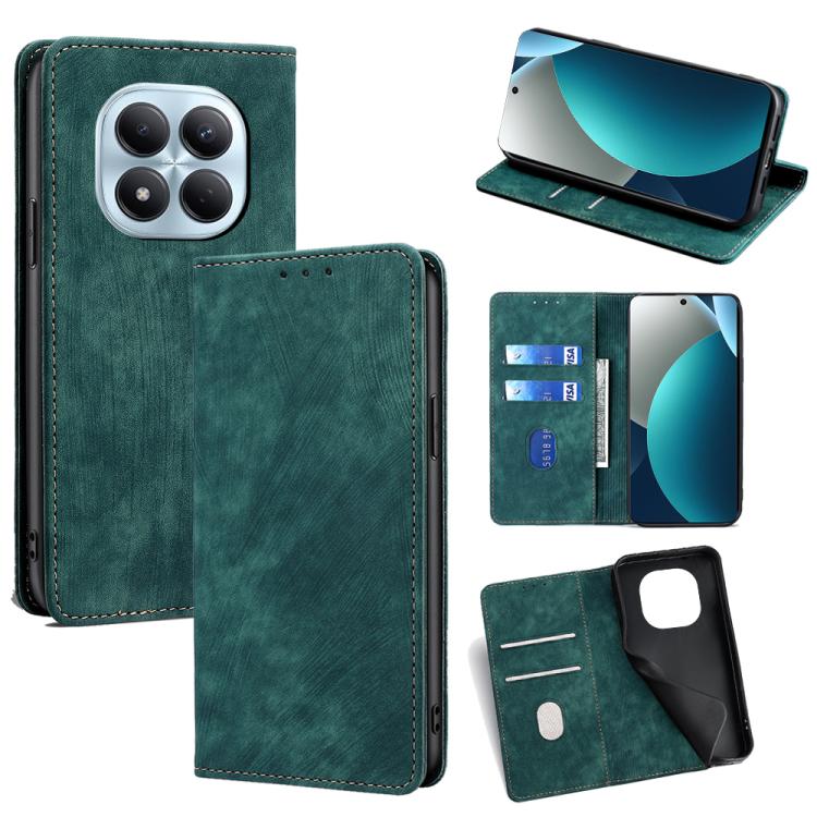 RFID Anti-theft Brush Magnetic Leather Phone Case, For Redmi A7 Pro 171mm / Poco C85x 5G, For Redmi Turbo 5 Max 5G / Poco X8 Pro Max 5G, For Redmi Turbo 5 5G / Poco X8 Pro 5G, For Redmi K90 Pro Max 5G / Poco F8 Ultra                                    ...