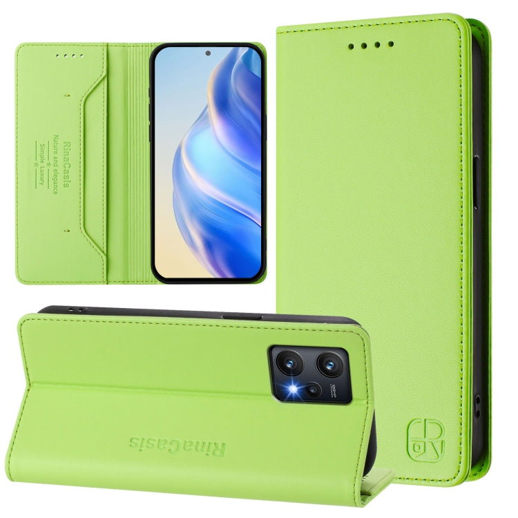 RC01 Dual-Folded Magnetic Suction RFID Leather Phone Case, For Realme 10T 5G / 10s 5G / 9i 5G Indian, For Realme GT3 5G / GT Neo 5 240W, For Realme GT 5G / GT Neo 5G, For Realme 10 Pro 5G, For Realme 10 Pro+ 5G, For Realme 10 4G Global                 ...
