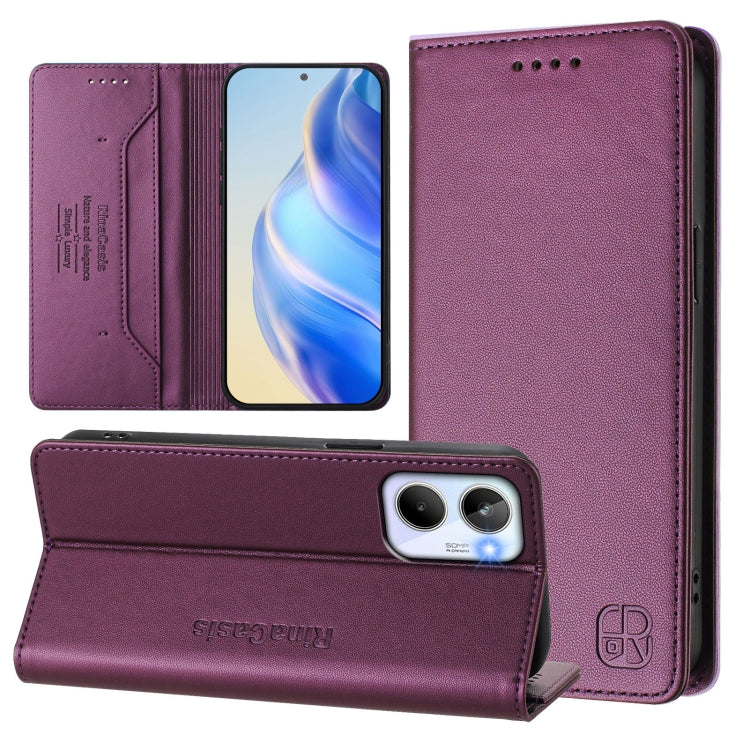 RC01 Dual-Folded Magnetic Suction RFID Leather Phone Case, For Realme 10T 5G / 10s 5G / 9i 5G Indian, For Realme GT3 5G / GT Neo 5 240W, For Realme GT 5G / GT Neo 5G, For Realme 10 Pro 5G, For Realme 10 Pro+ 5G, For Realme 10 4G Global                 ...